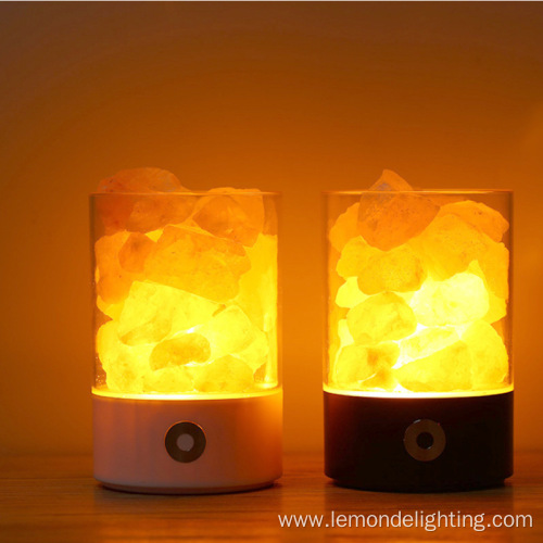 Pink Crystal Stone Natural Rock USB Night Light